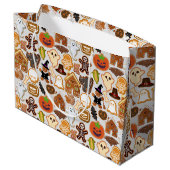 Halloween Cookies Pattern Collectie Offwhite BG Groot Cadeauzakje (Achterkant Gekanteld)