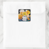 Halloween Cookies! Vierkante Sticker (Tas)