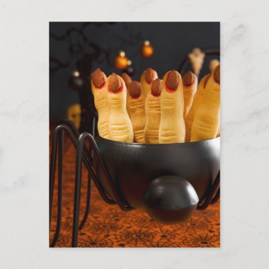 Halloween Cookies - Witch's Fingers Briefkaart (Voorkant)