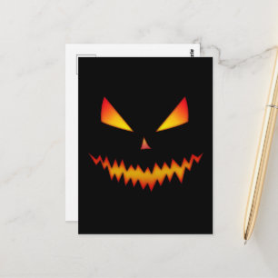 Halloween Cool eng eng Jack O'Lantern gezicht op z Briefkaart