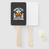 Halloween Cool Zijn Is Mijn Kostuum Spoken Ontwerp Handwaaier (Voorkant en achterkant)
