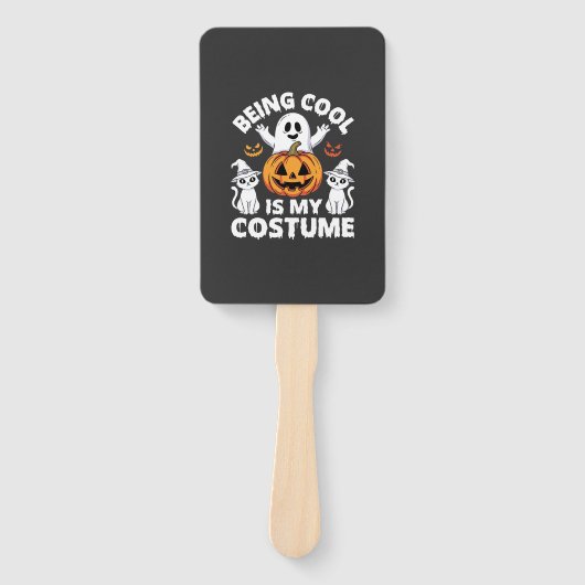 Halloween Cool Zijn Is Mijn Kostuum Spoken Ontwerp Handwaaier (Voorkant)