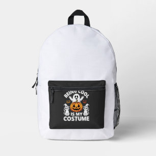 Halloween Cool Zijn Is Mijn Kostuum Spook Ontwerp Bedrukte Rugzak