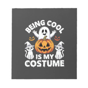 Halloween Cool Zijn Is Mijn Kostuum Spook Ontwerp Notitieblok