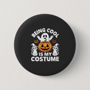 Halloween Cool Zijn Is Mijn Kostuum Spook Ontwerp Ronde Button 5,7 Cm