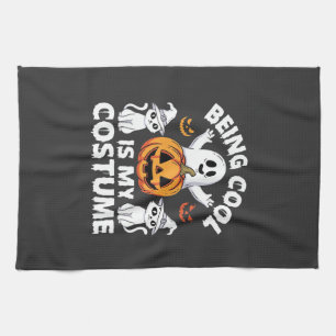 Halloween Cool Zijn Is Mijn Kostuum Spook Ontwerp Theedoek