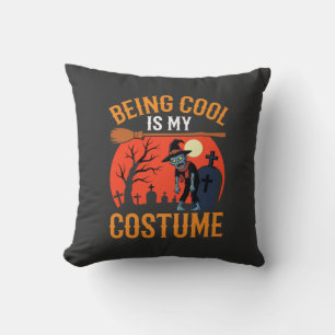 Halloween Cool Zijn Is Mijn Kostuum Zombie Ontwerp Kussen