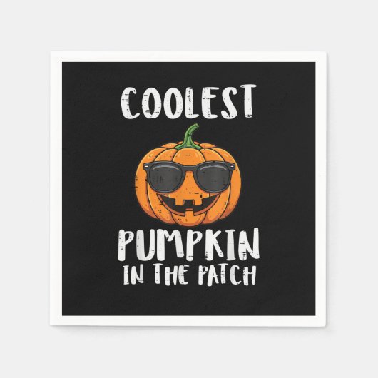 Halloween Coolest Pumpkin Patch Costume Men Boys K Servet (Voorkant)