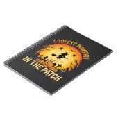 Halloween Coolste Pompoen in de Patch Heks Ontwerp Notitieboek (Linkerzijde)