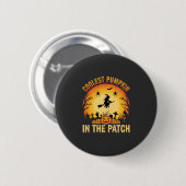 Halloween Coolste Pompoen in de Patch Heks Ontwerp Ronde Button 5,7 Cm (Voorkant /achterkant)