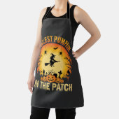 Halloween Coolste Pompoen in de Patch Heks Ontwerp Schort (Insitu)