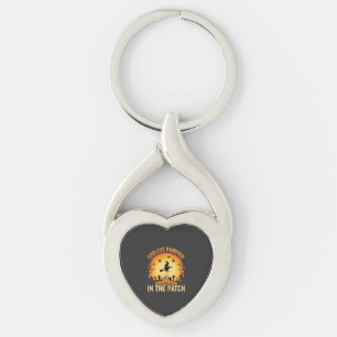 Halloween Coolste Pompoen in de Patch Heks Ontwerp Sleutelhanger