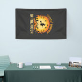 Halloween Coolste Pompoen in de Patch Heks Ontwerp Spandoek (Beurs)