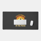 Halloween Coolste Pompoen in de Patch Heksontwerp Bureaumat (Keyboard & Muis)