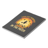 Halloween Coolste Pompoen in de Patch Heksontwerp Notitieblok (Linkerzijde)