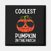 Halloween Coolste Pompoen In De Patch Leuke Jongen Magneet (Voorkant)