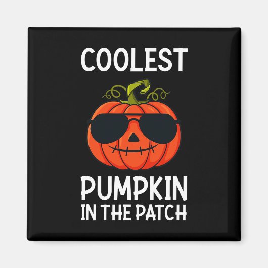 Halloween Coolste Pompoen In De Patch Leuke Jongen Magneet (Voorkant)