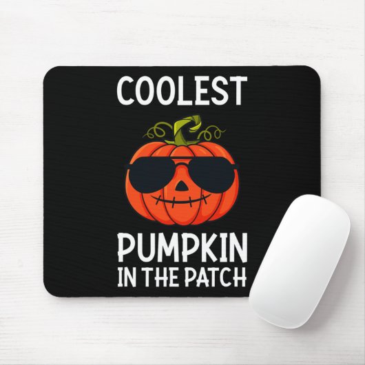 Halloween Coolste Pompoen In De Patch Leuke Jongen Muismat (Met muis)