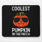 Halloween Coolste Pompoen In De Patch Leuke Jongen Muismat (Voorkant)