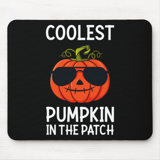Halloween Coolste Pompoen In De Patch Leuke Jongen Muismat (Voorkant)