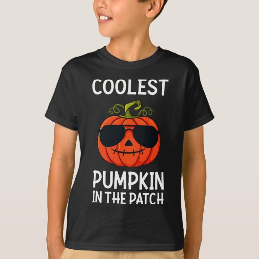 Halloween Coolste Pompoen In De Patch Leuke Jongen T-shirt (Voorkant)