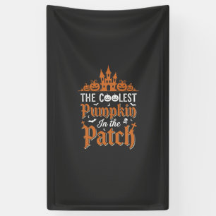 Halloween Coolste Pompoen in de Patch Vintage Des Spandoek
