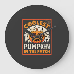 Halloween Coolste Pompoen in de Patch Zonnebril Grote Klok