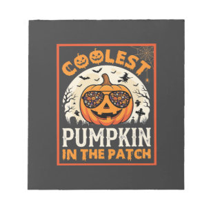 Halloween Coolste Pompoen in de Patch Zonnebril Notitieblok