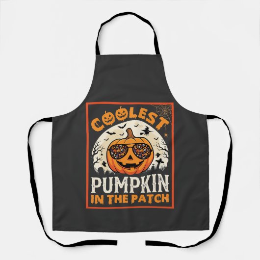 Halloween Coolste Pompoen in de Patch Zonnebril  Schort (Voorkant)