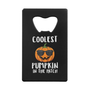 Halloween Coolste Pompoen Patch Kostuum Mannen Jon Creditkaart Flessenopener