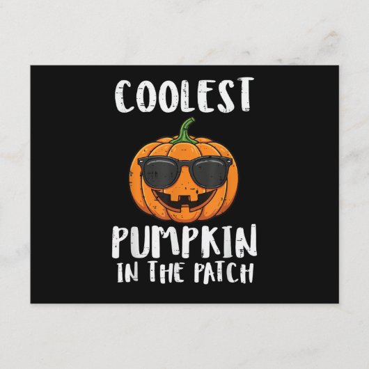 Halloween Coolste Pompoen Patch Kostuum Mannen Jon Informatiekaartje (Voorkant)