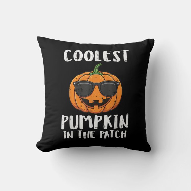 Halloween Coolste Pompoen Patch Kostuum Mannen Jon Kussen (Voorkant)