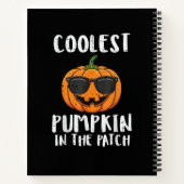 Halloween Coolste Pompoen Patch Kostuum Mannen Jon Notitieboek (Achterkant)