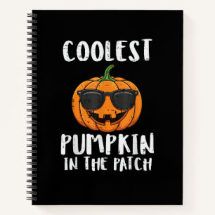Halloween Coolste Pompoen Patch Kostuum Mannen Jon Notitieboek