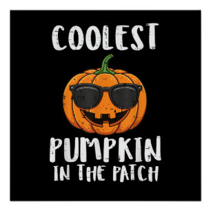 Halloween Coolste Pompoen Patch Kostuum Mannen Jon Perfect Poster