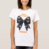 Halloween Coquette "boog"Dacious ontwerp T-shirt (Voorkant)