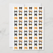 Halloween Coquette Bows Schattige Baby shower Kaart (Achterkant)