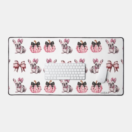 Halloween Coquette Bulldog Bow Bureaumat (Keyboard & Muis)