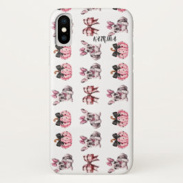 Halloween Coquette Bulldog Bow pompoen Case-Mate iPhone Case