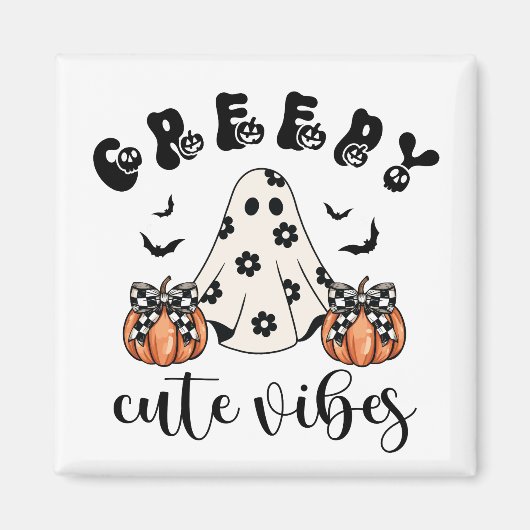 Halloween Coquette Creepy Cute Vibes  Magneet (Voorkant)