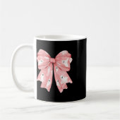 Halloween Coquette Ghost Bow Schattige Girly Soft Koffiemok (Links)
