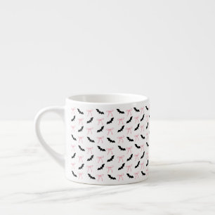 Halloween Coquette roze strik en vleermuizen Espresso Kop