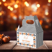 Halloween Coquette Zwart | Oranje bogen Baby showe Bedankdoosjes