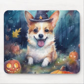 Halloween Corgi met pompoenen eng Muismat (Voorkant)