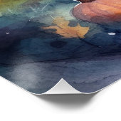 Halloween Corgi met pompoenen eng Perfect Poster (Hoek)