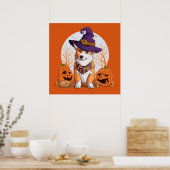 Halloween Corgi Poster (Keuken)