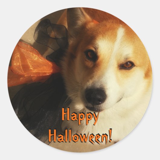 Halloween Corgi Stickers (Voorkant)