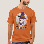 Halloween Corgi T-shirt (Voorkant)