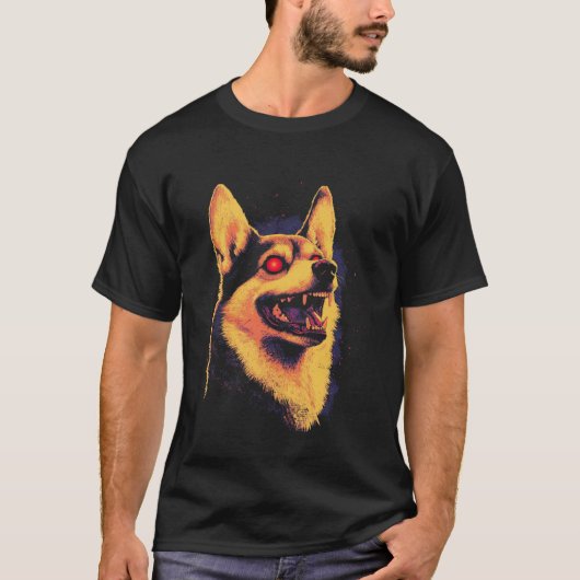 Halloween Corgi T-shirt (Voorkant)