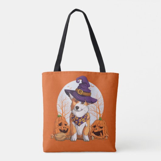 Halloween Corgi Tote Bag (Achterkant)